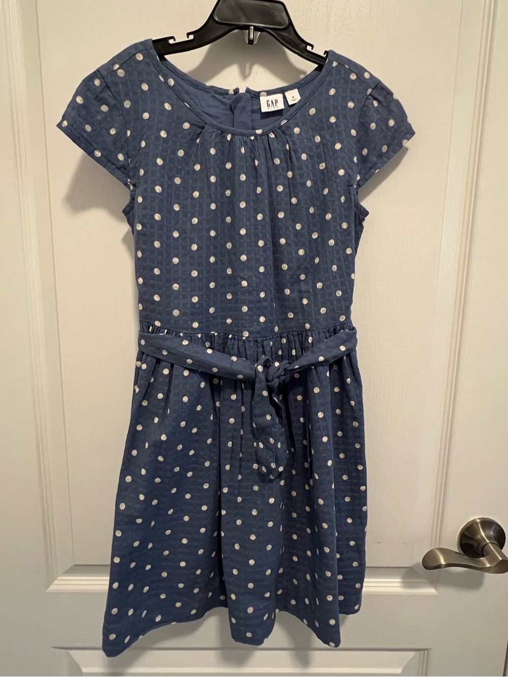 GAPKids' Blue Polka Dot Belted Dress